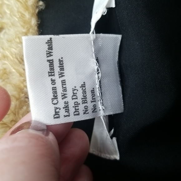 Exclusively Misook SZ XL Jacket Tan Grey Soft Fuzzy Lightweight 3/4 Sleeve FLAW - Picture 9 of 9